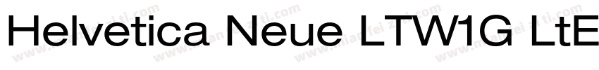 Helvetica Neue LTW1G LtEx字体转换